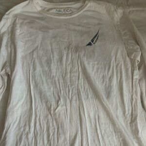 Nautica Men's Cream Long Sleeve Tee